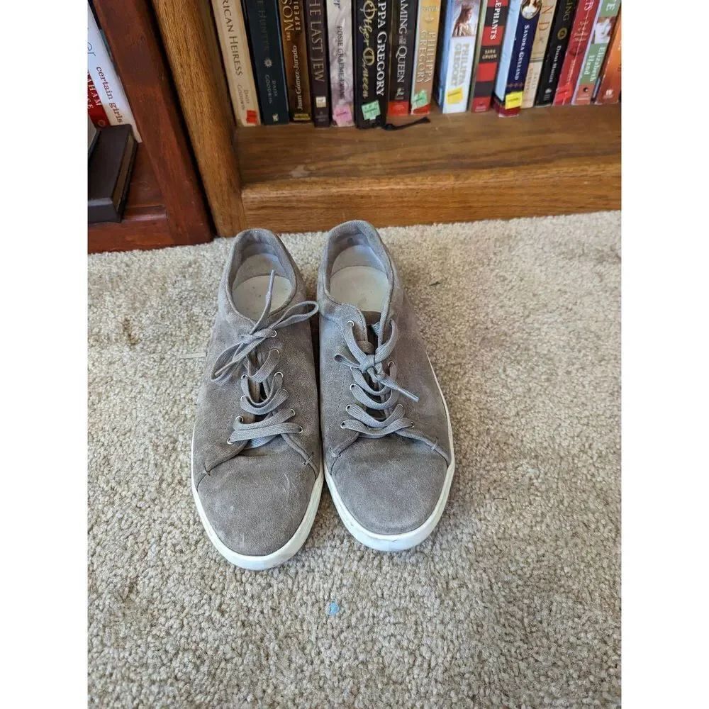 RAG and Bone taupe suede tennis shoes sz 39 euc